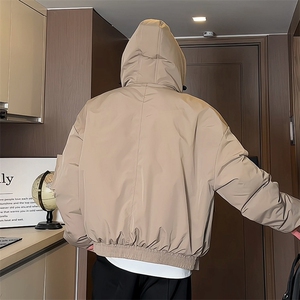 棉衣男ins潮牌潮流宽松休闲百搭棉服连帽复古棉袄MF1003-P100图片