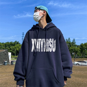 抖音得物供货 可提供视频 春装重磅美式宽松连帽卫衣DL2437图片