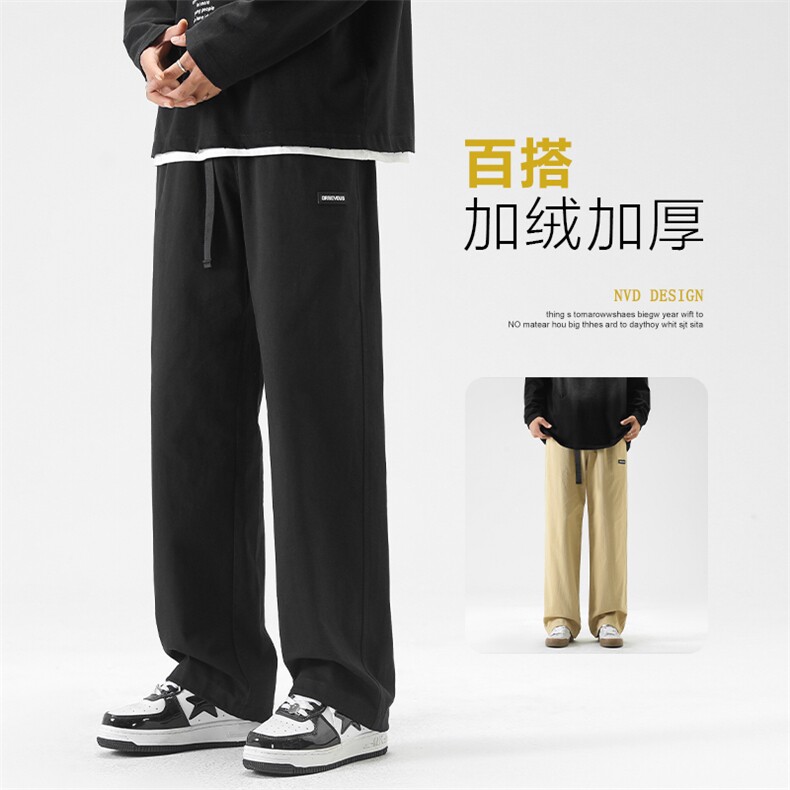 休闲裤男士新款运动简约加绒加厚卫裤子K661-特批-40加绒特批47,男装休闲裤,星座718-1