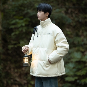 冬季皮棉衣男宽松男士棉服加厚潮流字母棉袄青年A266-PY2101-P110图片