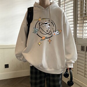 纯棉连帽卫衣男大码运动帽衫宽松薄WY2142-P35 加绒款-P40,男装卫衣,电商A040