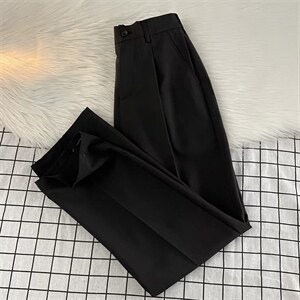 夏季薄款休闲西装长裤男宽松垂感百搭休闲裤潮流西裤 K4267-P40图片