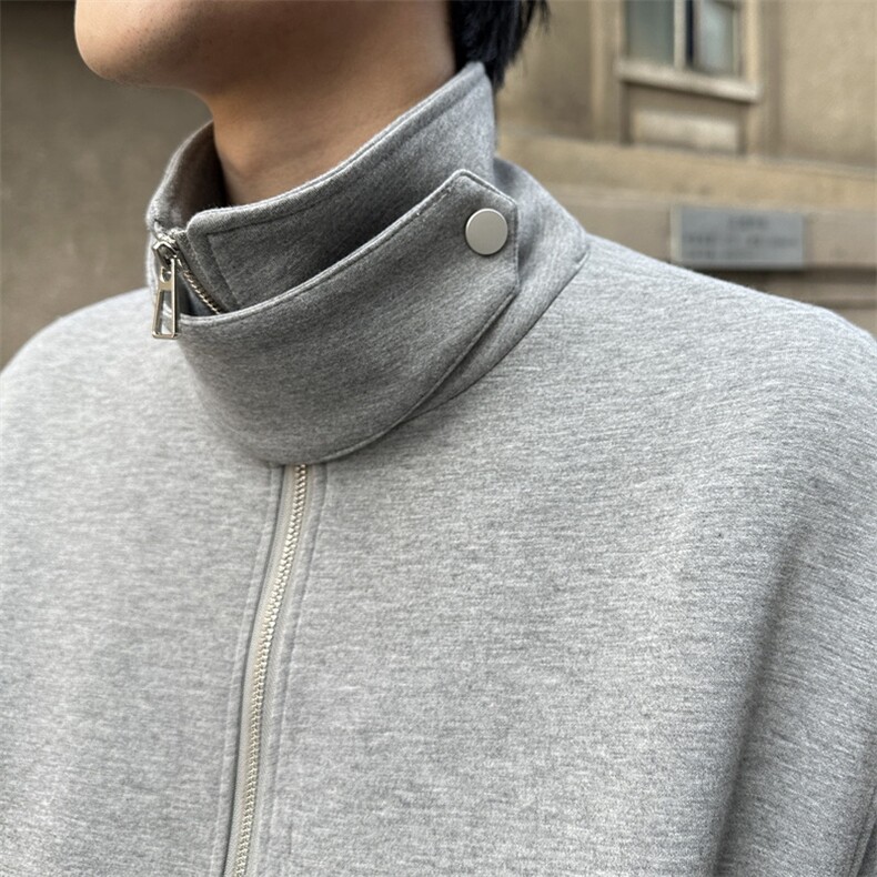 A450-WY1188-P105-控价159春装开衫外套男女同款立领卫衣,男装卫衣,电商A450