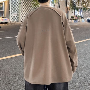 德绒卫衣2024秋季新款简约宽松套头圆领潮上衣情侣款WY0326-P38图片
