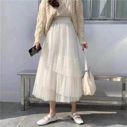 2021春季网纱半裙，女装半身裙，曼希野
