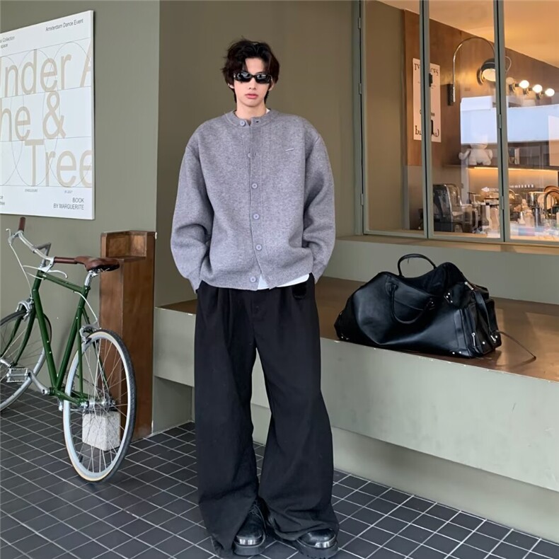 针织开衫男士韩版潮流百搭帅气保暖2024冬季ins毛衣外套MZ680-P52,男装针织衫/毛衣,星座412-3