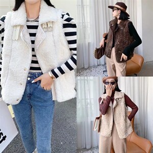 天使飘临服饰秋冬新款裘皮马甲,女装马甲,天使飘临