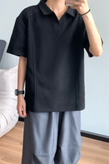主推重磅POLO衫夏季短袖翻领半袖上衣cleanfit正肩t恤衫S419特28，男装Polo衫，电商A233-1