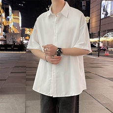 夏季短袖衬衫日系班服宽松衬衣k13/P28，男装衬衫，星座506