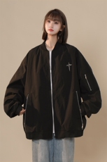 JK8103/P68秋装中性风立领夹克男女外套棒球服防水大码潮工装上衣，男装夹克，电商A141