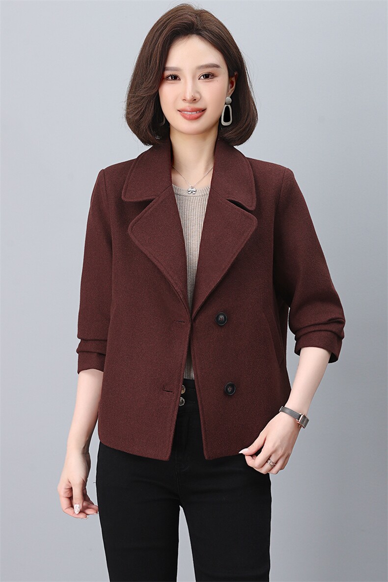 时尚百搭短款毛呢外套女秋冬季新款韩版宽松显瘦气质小香风上衣,商品下架区,韩派