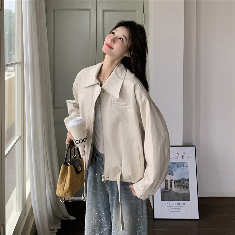 26春大量现货主推皮衣外套短翻领2B114-2201-P175-K265,女装皮衣,网红馆
