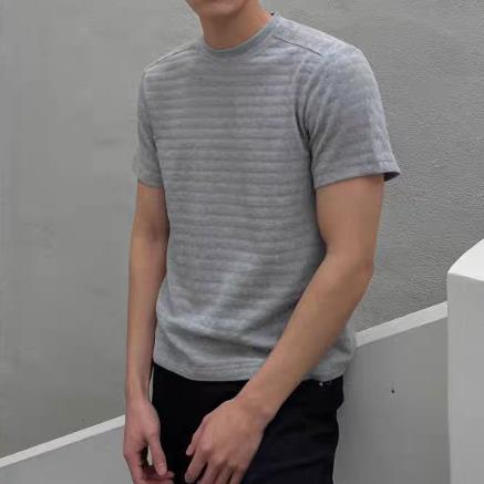 原版现货5000夏季静奢肌理混纺提花短袖T恤男女310A-4-tk3-特批16,男装T恤,星座310A-4