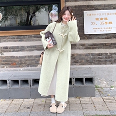 【大货已出】时尚韩版手工缝制双面羊毛大衣2C081-8092P285K428，女装毛呢外套，2C081