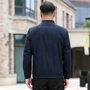 B-N9953男士2023年秋季新款长袖中老年休闲拉链夹克棒球领潮流P63图片