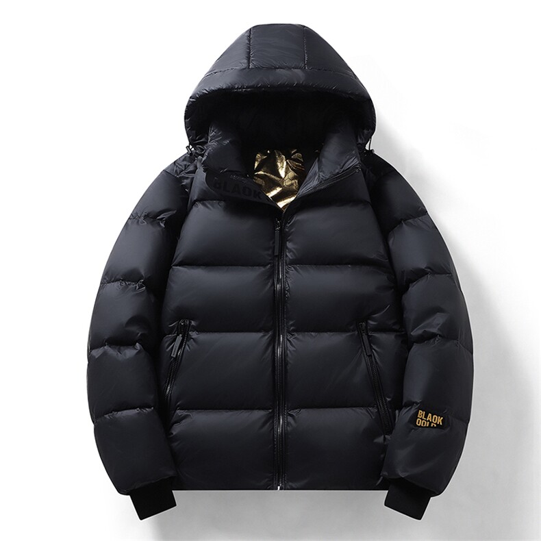 2023秋冬新款黑金短款羽绒冬季新潮时尚男女同款外套，男装羽绒服，星座301D-5(原星座1415）