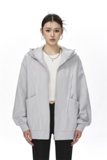 可二开拉链装饰解构大码M-5XL夹克女聚酯纤维JK78092P69控108，男装夹克，星座227-7