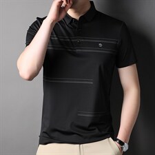 短袖t恤中青年男士2023夏季新款体恤衫翻领polo衫男装打底体恤衫，男装T恤，电商B212（原钱塘6029）