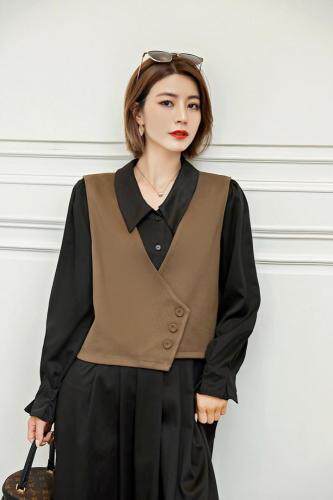 现货秋季连衣裙两件套，女装连衣裙，依美依缘