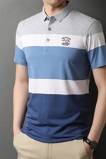 夏季新款男士翻领短袖t恤中年有领男装上衣服休闲POLO衫图片