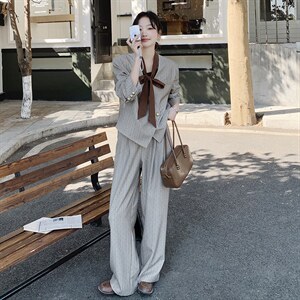 春现 设计感御姐盐系西装两件套B190-5015-P170-K238图片