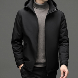 羽绒服男士新款秋冬季宽松休闲中青年保暖连帽外套 FF2299-P190图片