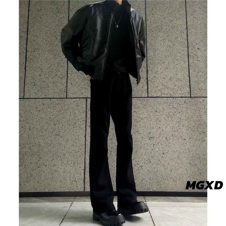 XZ518-1-MY288抖音高街棉服cleanfit廓形飞行员皮夹克加厚,男装夹克,星座518-1（原A432-1）