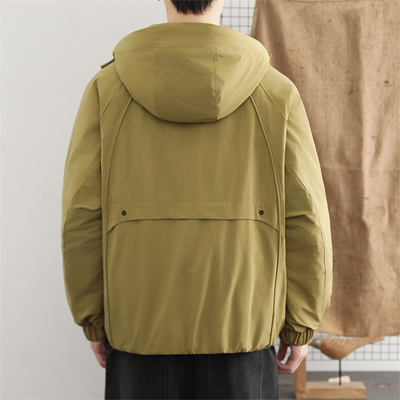 加棉夹克百搭男装帅气防风户外棉服休闲工装连帽棉服外套潮流,男装夹克,星座914