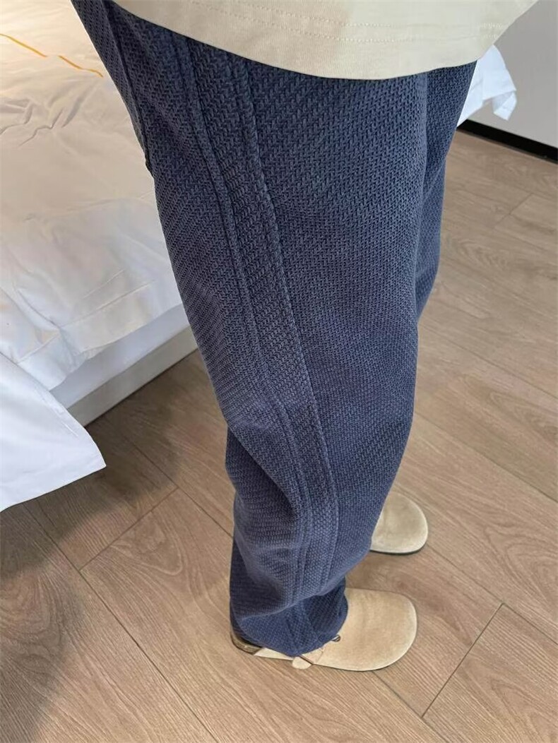 春季休闲裤男生潮牌ins宽松设计感小众直筒阔腿长裤子LC3433-P38,男装休闲裤,星座1008