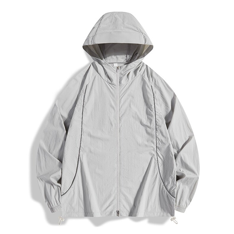 UPF50+有报告凉感轻薄透气宽松大码潮流防晒服DQC657-P48，男装防晒衣，电商B306