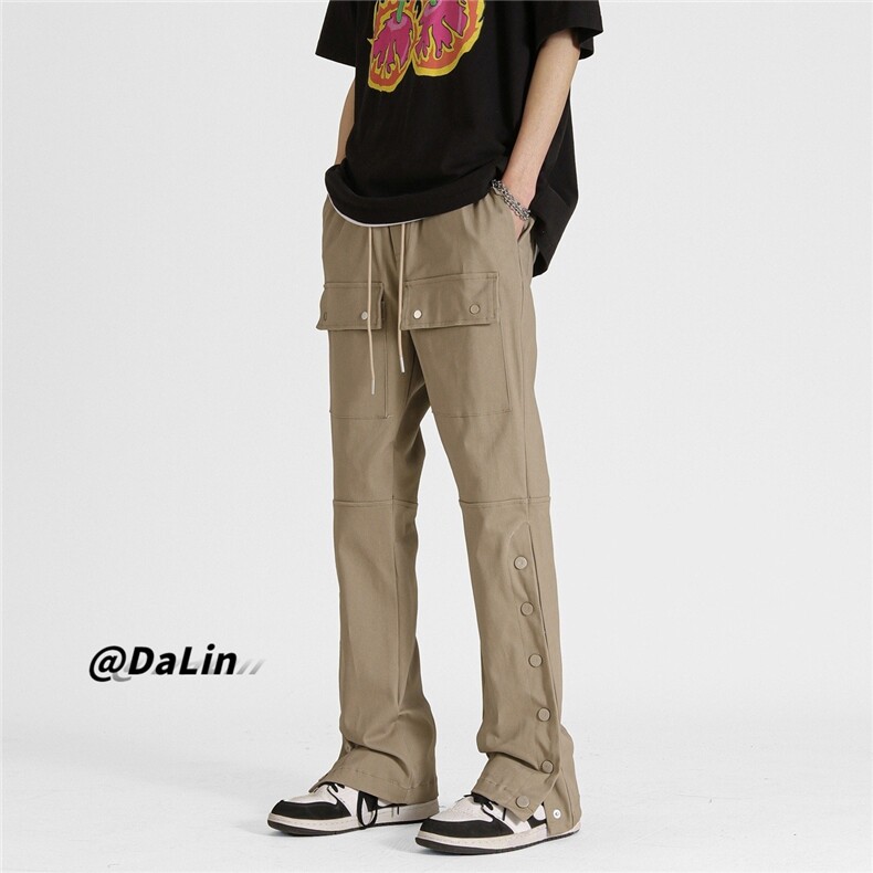 23X09-P60控7895棉5聚酯高街Vibe排扣多口袋休闲裤，男装休闲裤，星座1303B-1