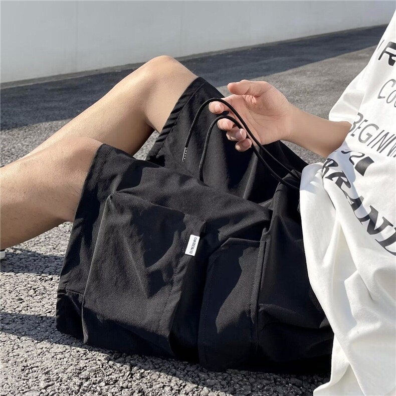 工装短裤男女韩版潮流大口袋帅气百搭2025夏季ins五分裤K6248-P28,男装牛仔裤,星座412-3