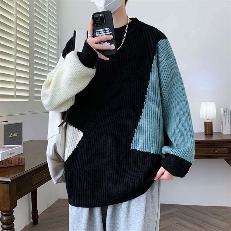 【新品】2025秋冬男士时尚休闲百搭针织毛衣潮流-M5100-P45图片