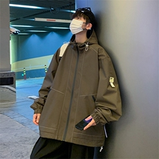 JKA701P68可二开港风冲锋衣百搭休闲宽松夹克外套男，男装夹克，星座1204-3