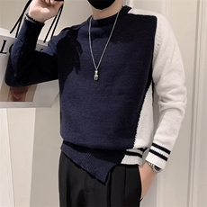 拼色休闲长袖针织毛衣男秋冬韩版青年套头修身S549-P48，男装针织衫/毛衣，星座1109-3