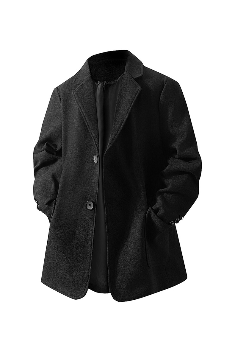 N6169/P95加棉P105冬季新开叉呢料毛呢西服男宽松外套上衣呢大衣,男装西服,电商A141