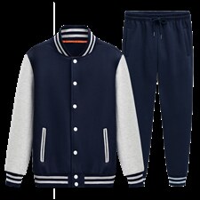大码宽松棒球服卫衣套装情侣运动套装潮XZ102A-4-8600-P95，男装休闲套装，星座211-2