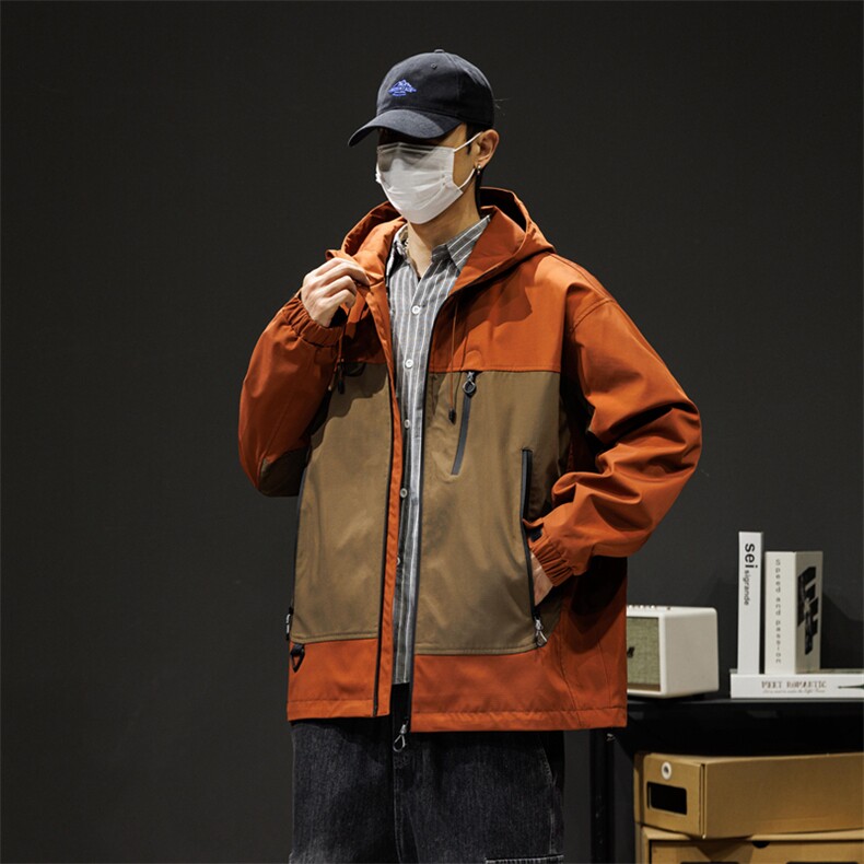 中性风现货三防户外夹克男连帽冲锋衣外套DSA157B-J129-P60,男装夹克,电商A157B