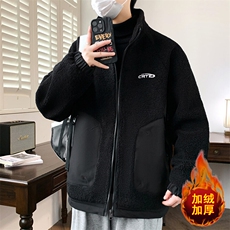 024秋冬新款高品质颗粒绒棉衣男士保暖时尚潮流夹克，男装夹克，星座1206（原A206）