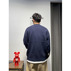MM353-P53韩版潮流宽松休闲V领开衫针织毛衣外套，男装针织衫/毛衣，星座617A-2