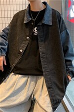 2023秋新款港风帅气牛仔夹克男韩版潮时尚外套A161-2-JK8861-P55，男装夹克，电商A161-2