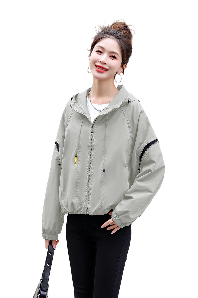 风衣外套女短款2025春秋新款休闲大码胖mm上衣妈妈洋气初秋短外套,女装短外套,梦芯尔