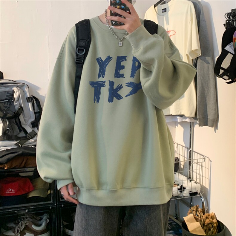 ！圆领卫衣男装港风长袖T恤男外套男WY146-P28，男装卫衣，电商B367