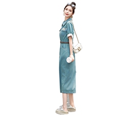 大量现货！洋气刺绣民族风连衣裙女2024夏季新款女装裙子，女装连衣裙，慧尚依恋