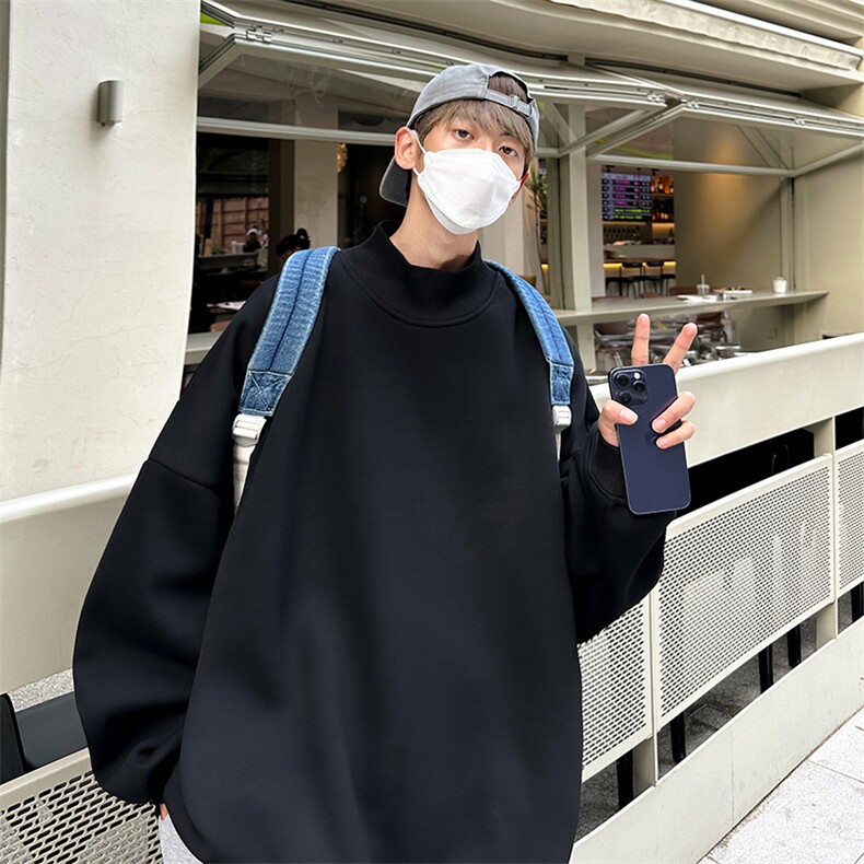 男装加绒加厚打底衫基础款高领卫衣B239-W222-P38,男装卫衣,星座514-2(原B239)