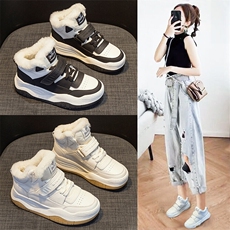 X4630-175女棉鞋女保暖雪地棉冬季新款加绒休闲运动鞋潮，女鞋长靴，星座1407-3