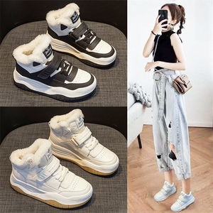 X4630-175女棉鞋女保暖雪地棉冬季新款加绒休闲运动鞋潮图片