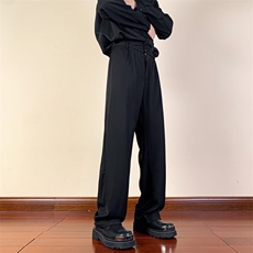 韩版痞帅男高级垂坠感直筒小西裤休闲裤KK215-P28【特价】，男装西裤，电商A007