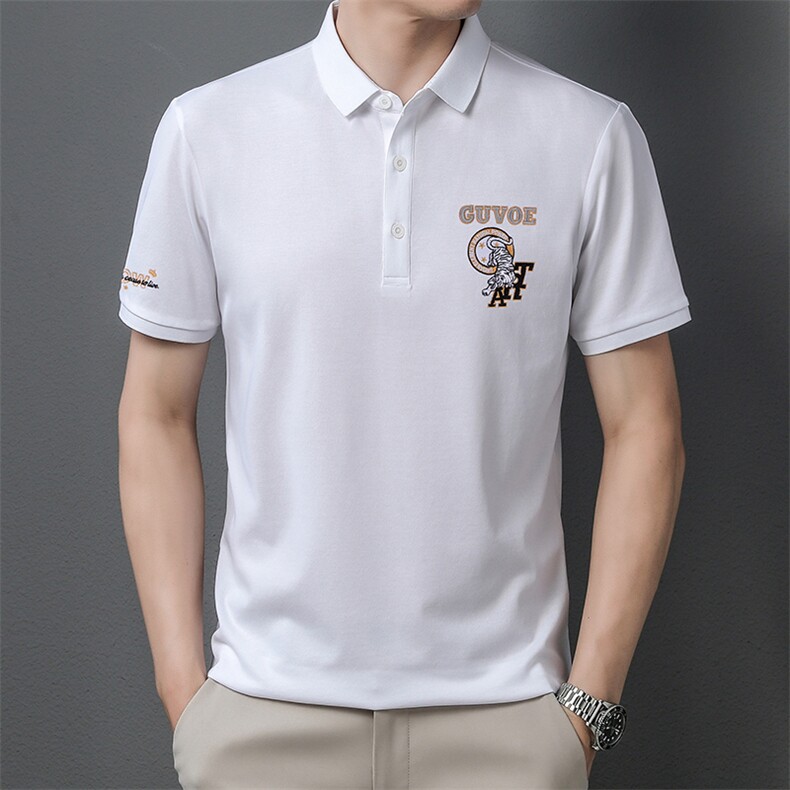 AD1045钱塘2020-3男士夏季精品休闲翻领商务短袖T恤P53,男装T恤,钱塘207-3