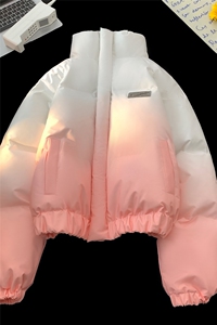 XZ-230-1MY702平铺简约轻奢百搭扎染渐变休闲立领面包服P118控158图片